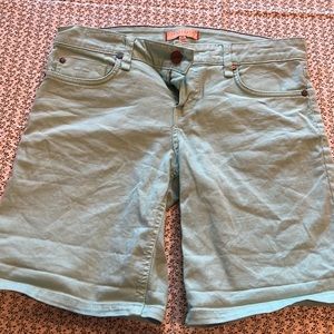 Sanctuary denim shorts size 26 blue/ green color